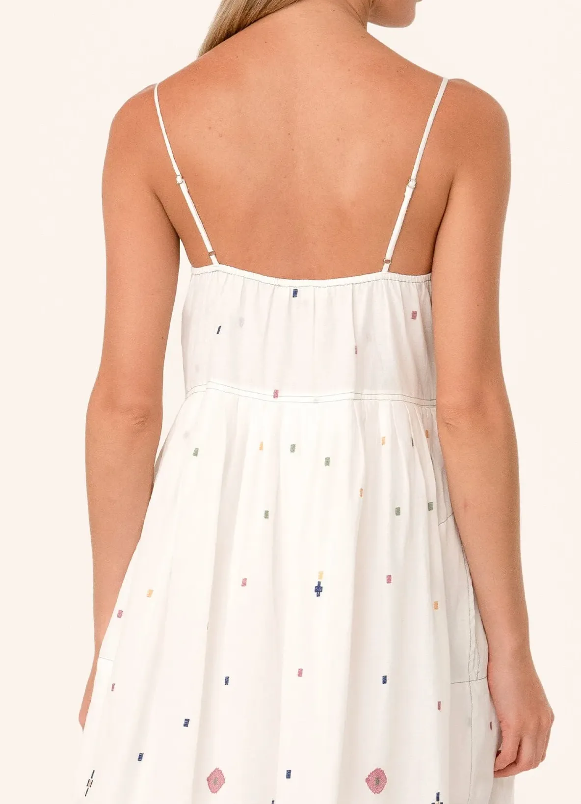 Paloma Embroidered Midi Dress
