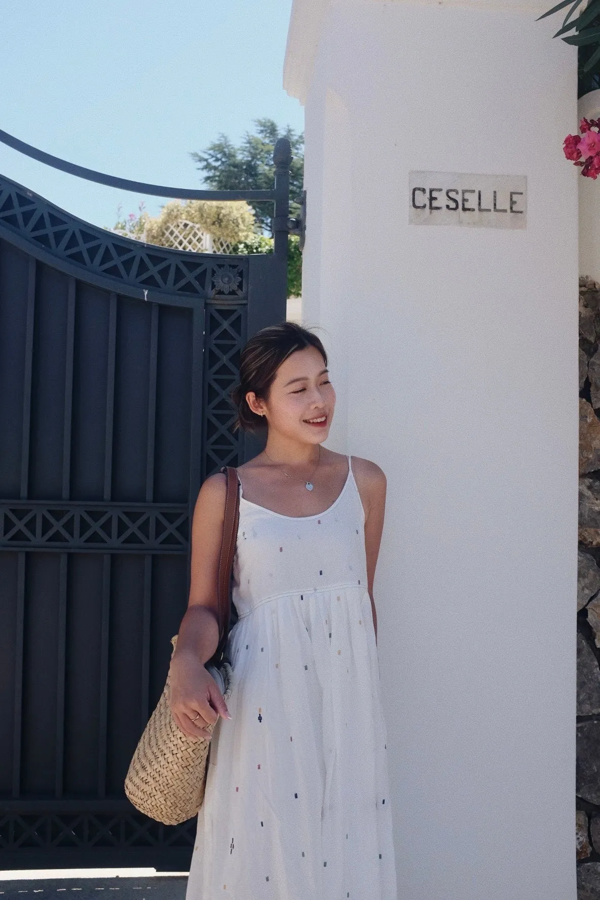 Paloma Embroidered Midi Dress