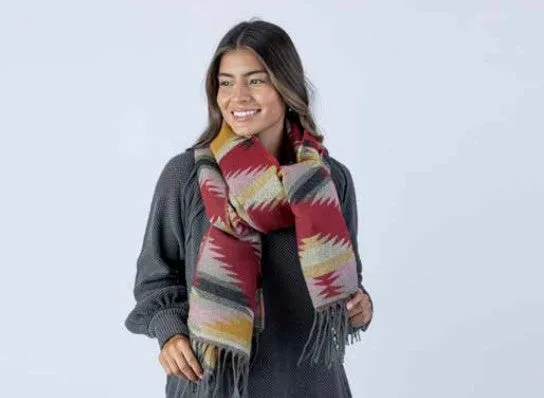 Pistil Unisex Mattea Scarf-Olive, Garnet