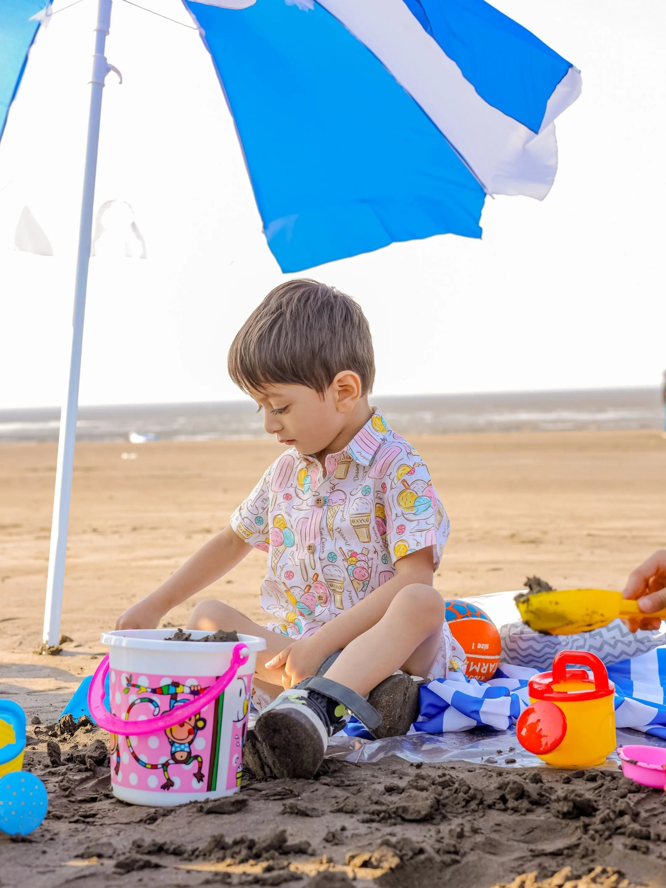 Pre-Order: Icecreams and Candies Printed Pure Linen  Premium Co-ords