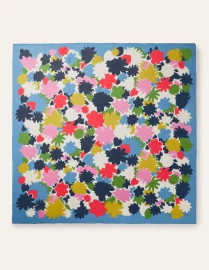 Print Scarf-School House Blue, Paintbox
