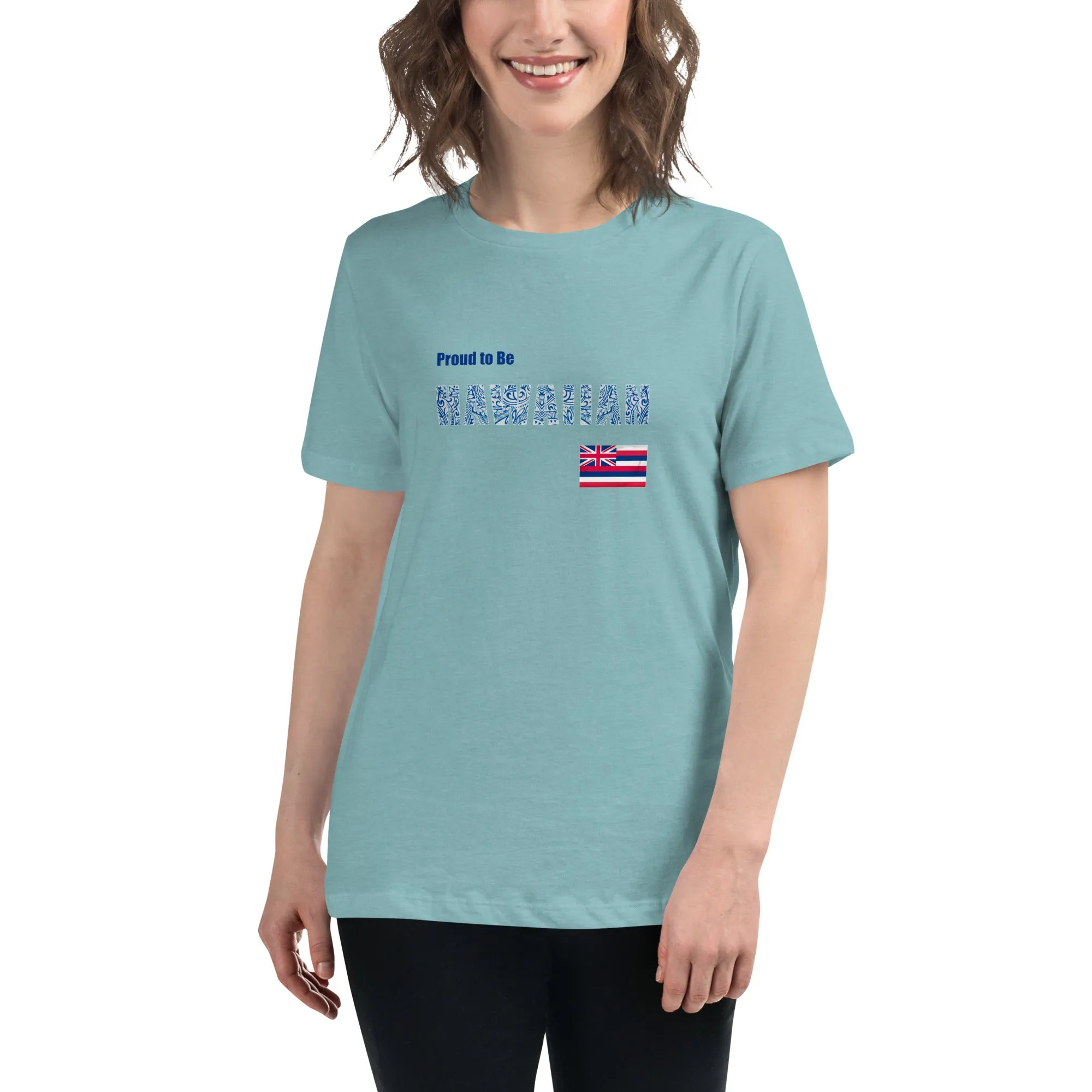 Proud to Be Hawaiian Tattoo Style Women's Relaxed T-Shirt