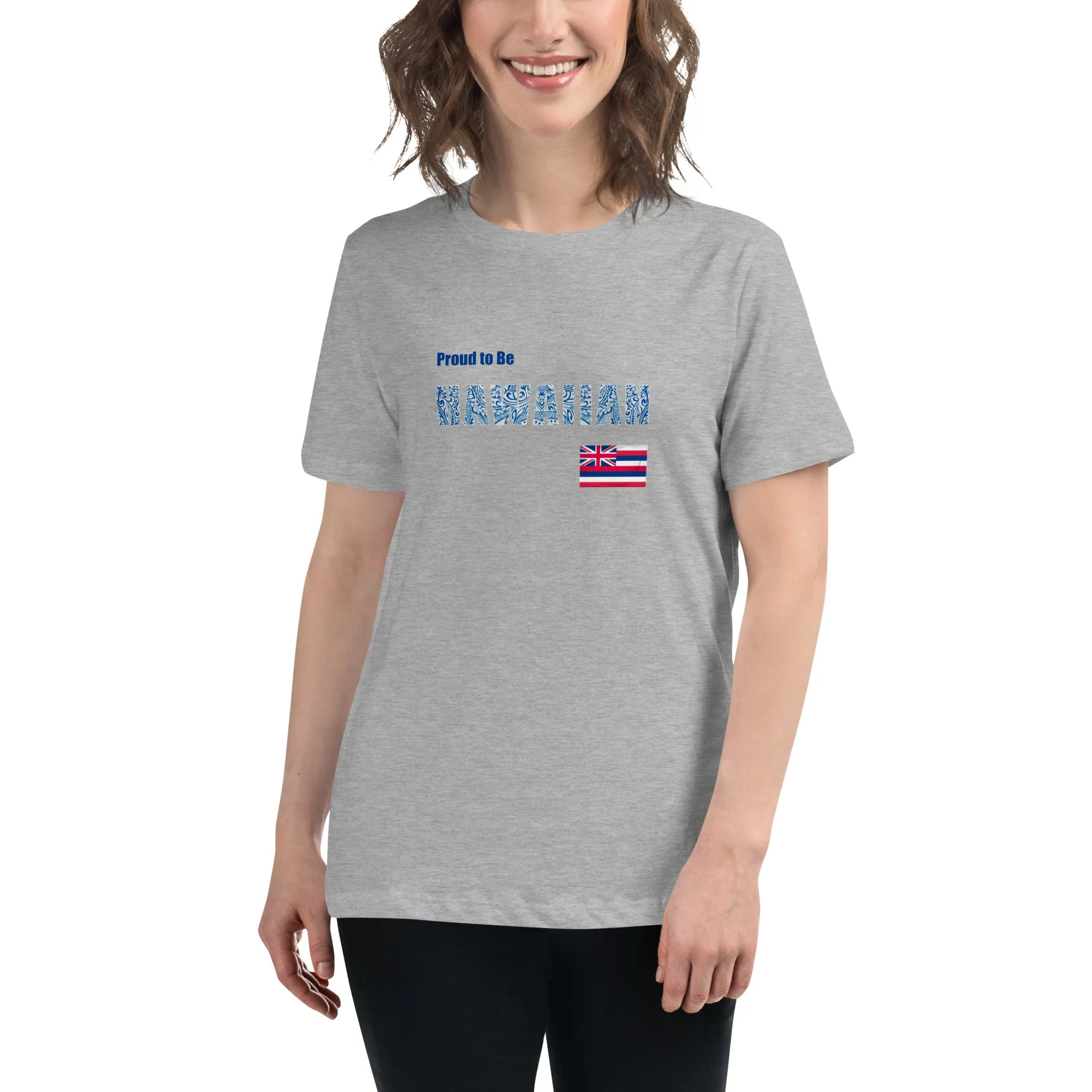 Proud to Be Hawaiian Tattoo Style Women's Relaxed T-Shirt