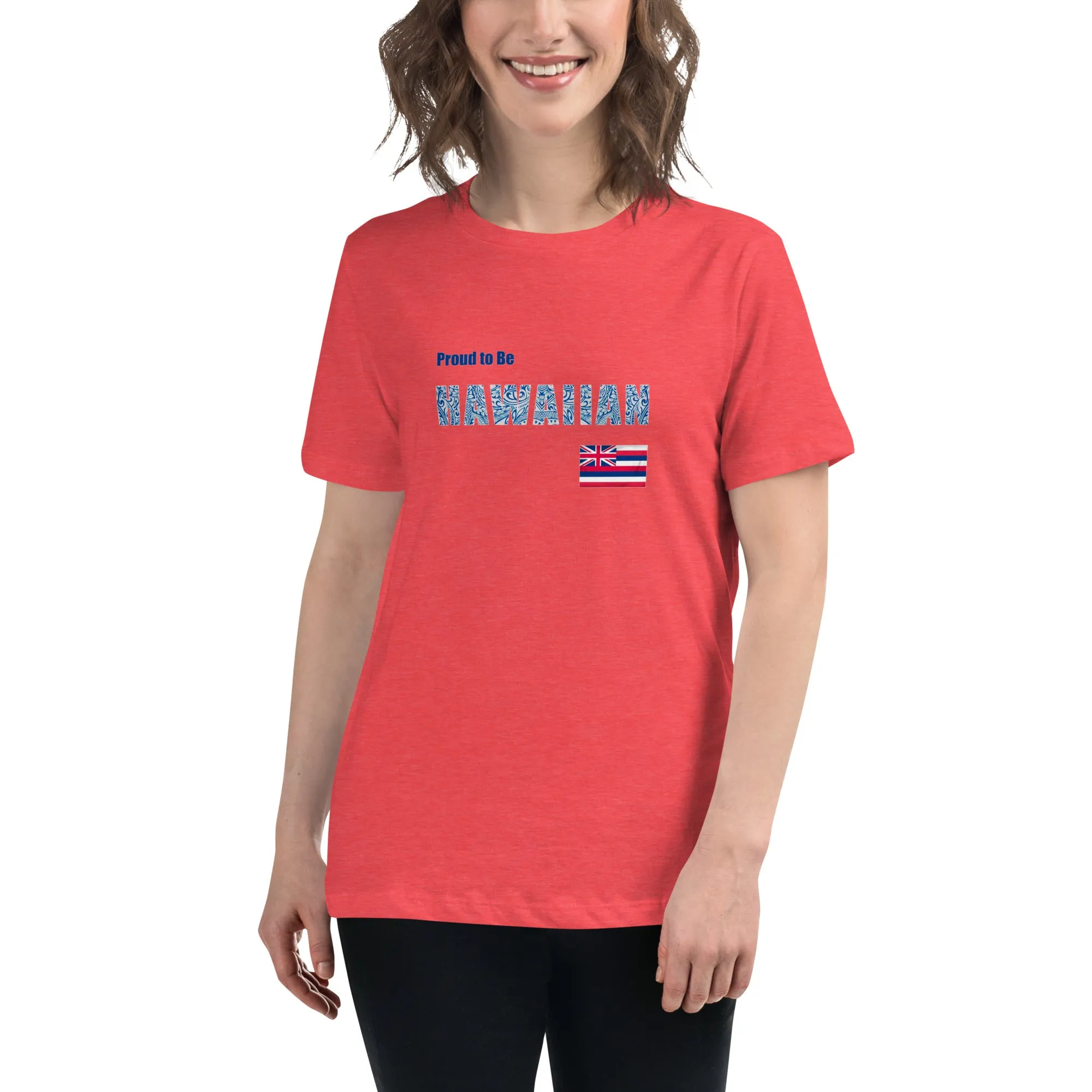 Proud to Be Hawaiian Tattoo Style Women's Relaxed T-Shirt