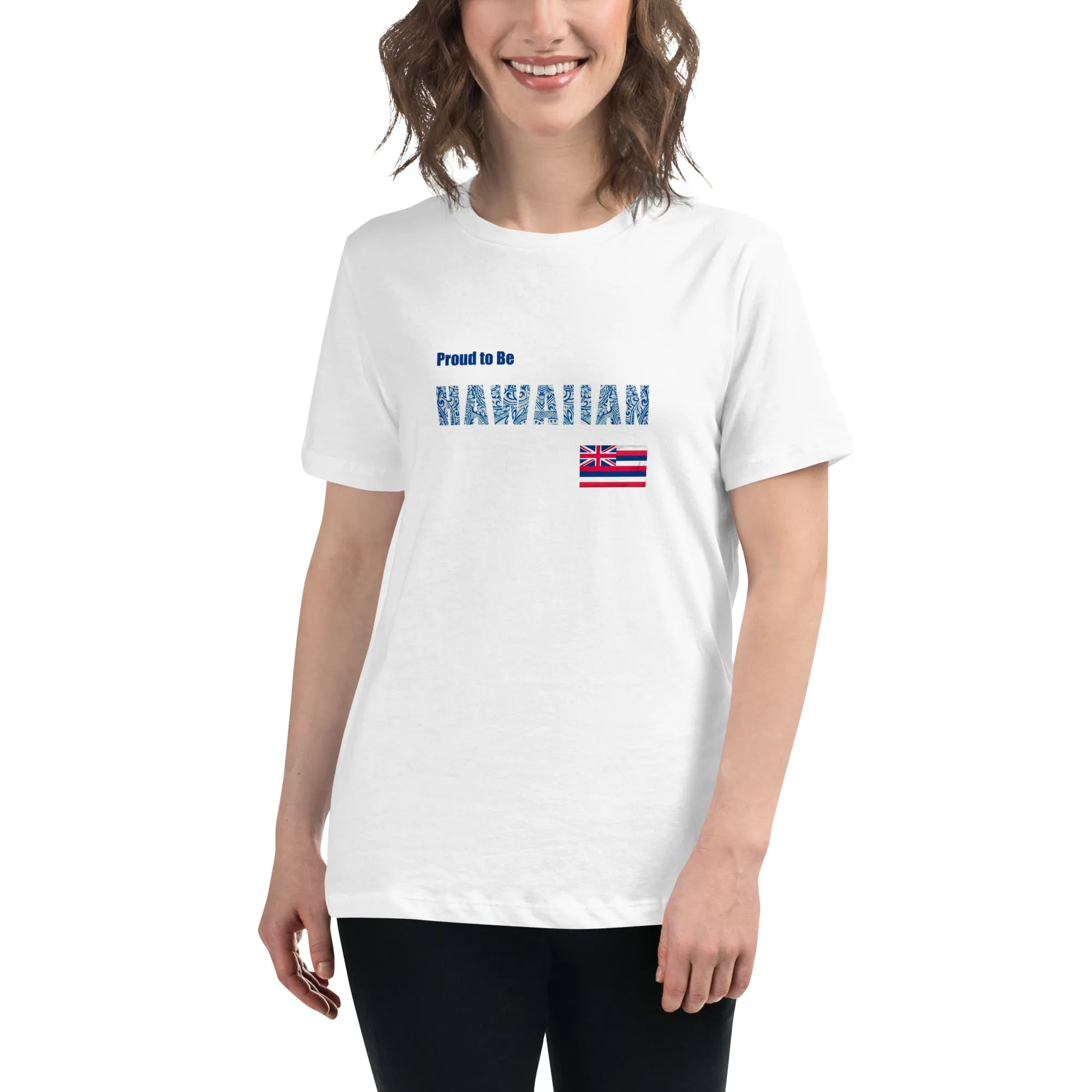 Proud to Be Hawaiian Tattoo Style Women's Relaxed T-Shirt