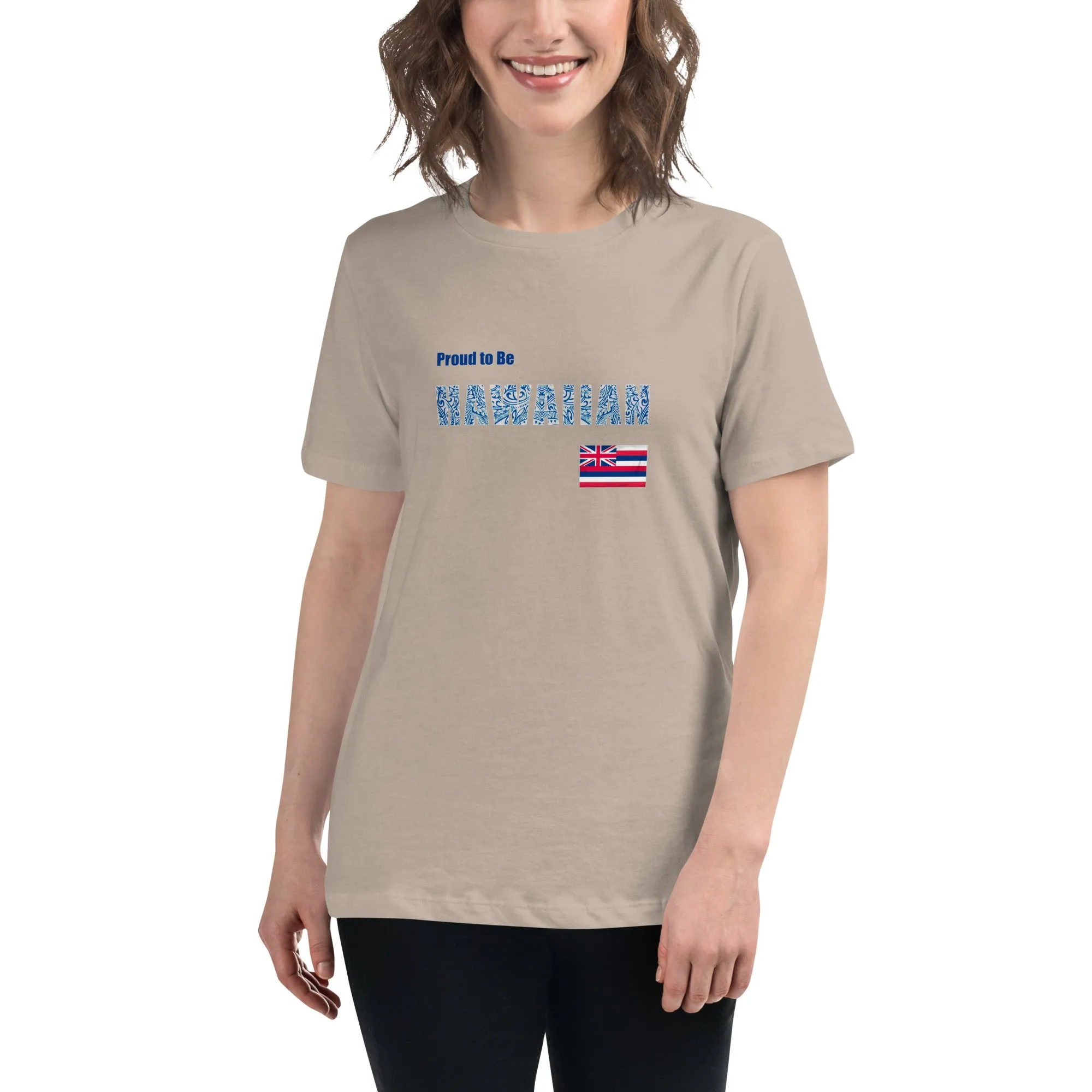 Proud to Be Hawaiian Tattoo Style Women's Relaxed T-Shirt