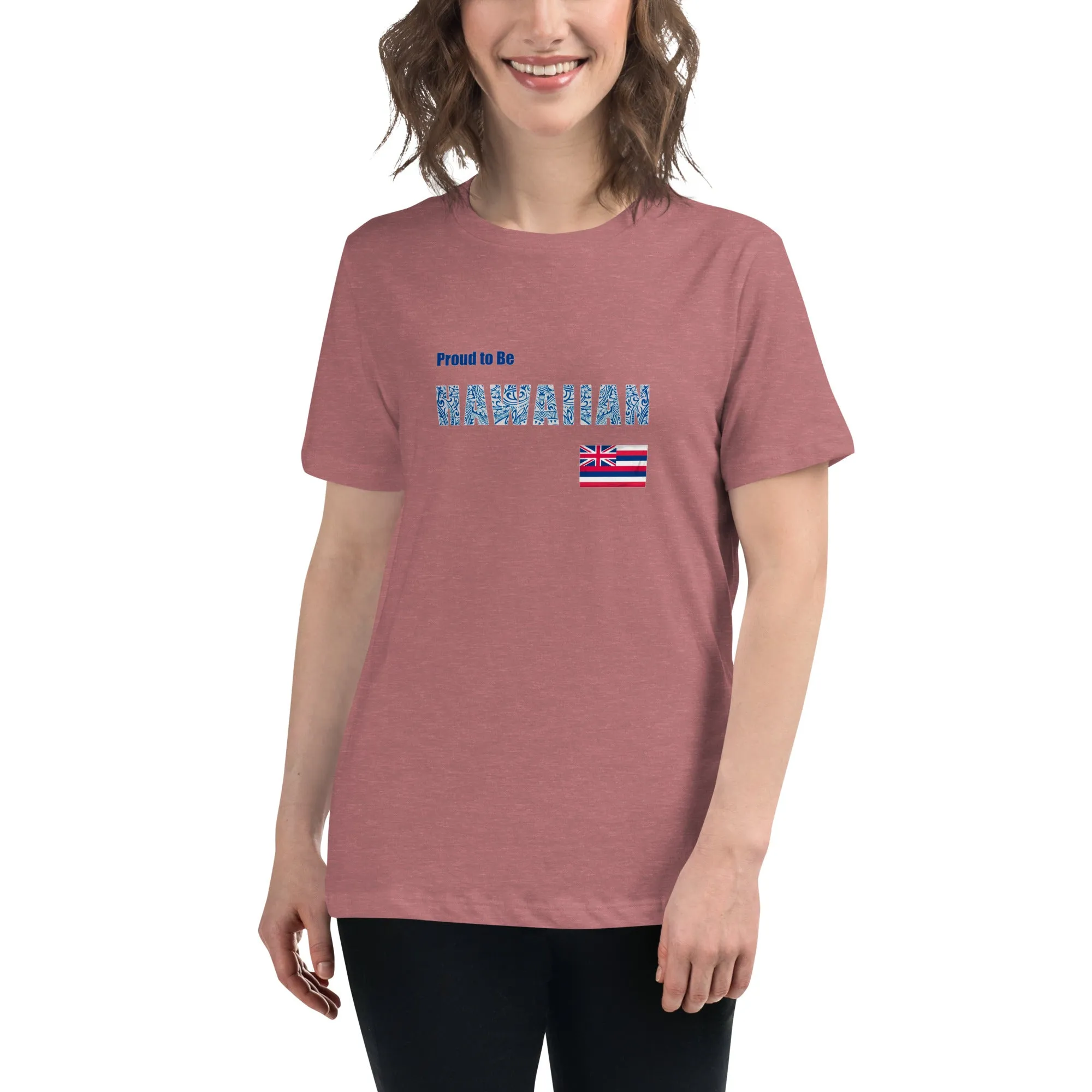 Proud to Be Hawaiian Tattoo Style Women's Relaxed T-Shirt