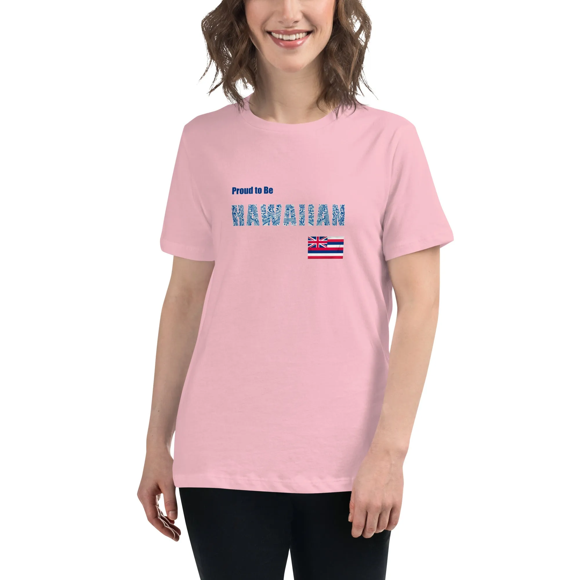 Proud to Be Hawaiian Tattoo Style Women's Relaxed T-Shirt