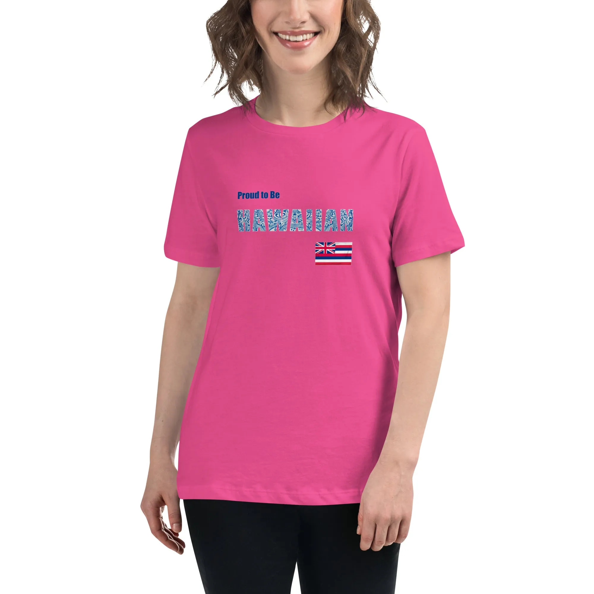 Proud to Be Hawaiian Tattoo Style Women's Relaxed T-Shirt