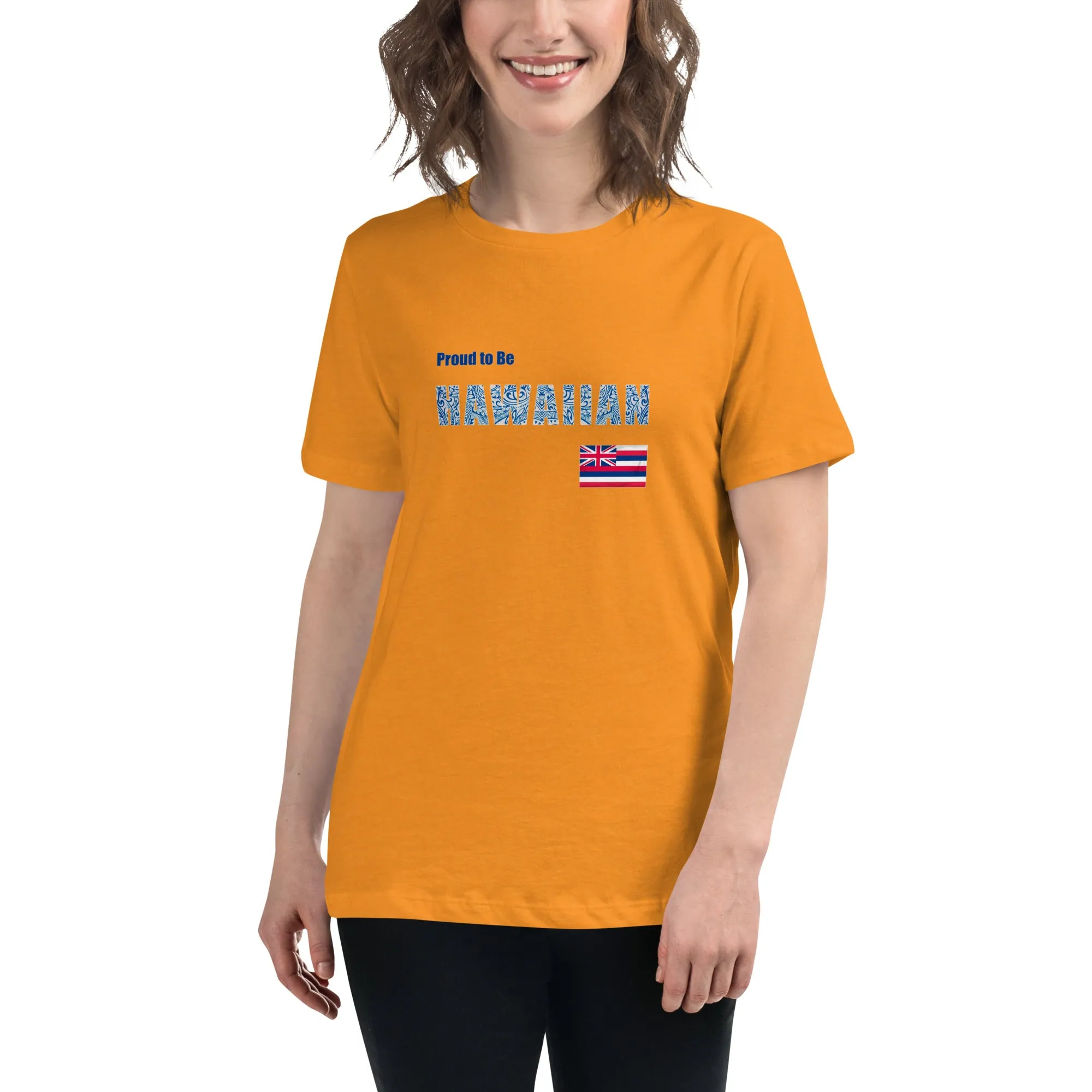 Proud to Be Hawaiian Tattoo Style Women's Relaxed T-Shirt
