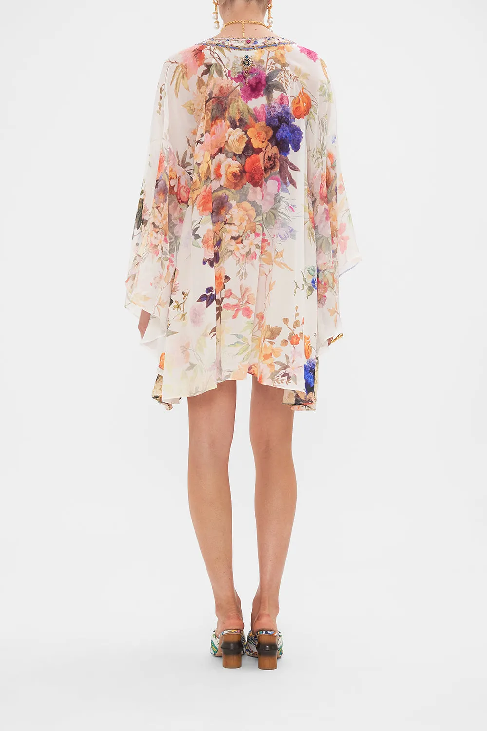 RAGLAN SLEEVE FLARED KAFTAN FRIENDS WITH FRESCOS