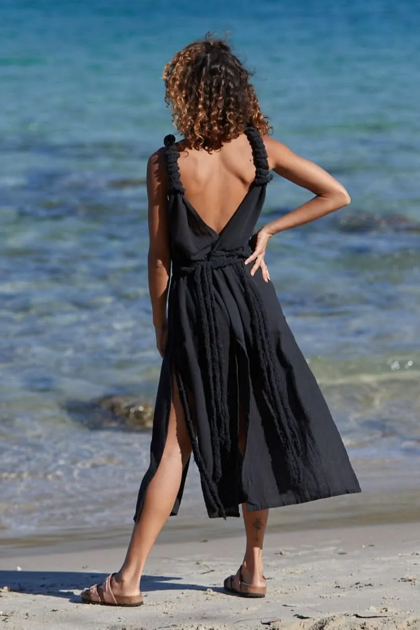 Raw Bohemian Frayed Dress - Wholesale