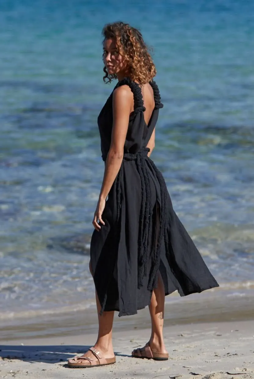 Raw Bohemian Frayed Dress - Wholesale