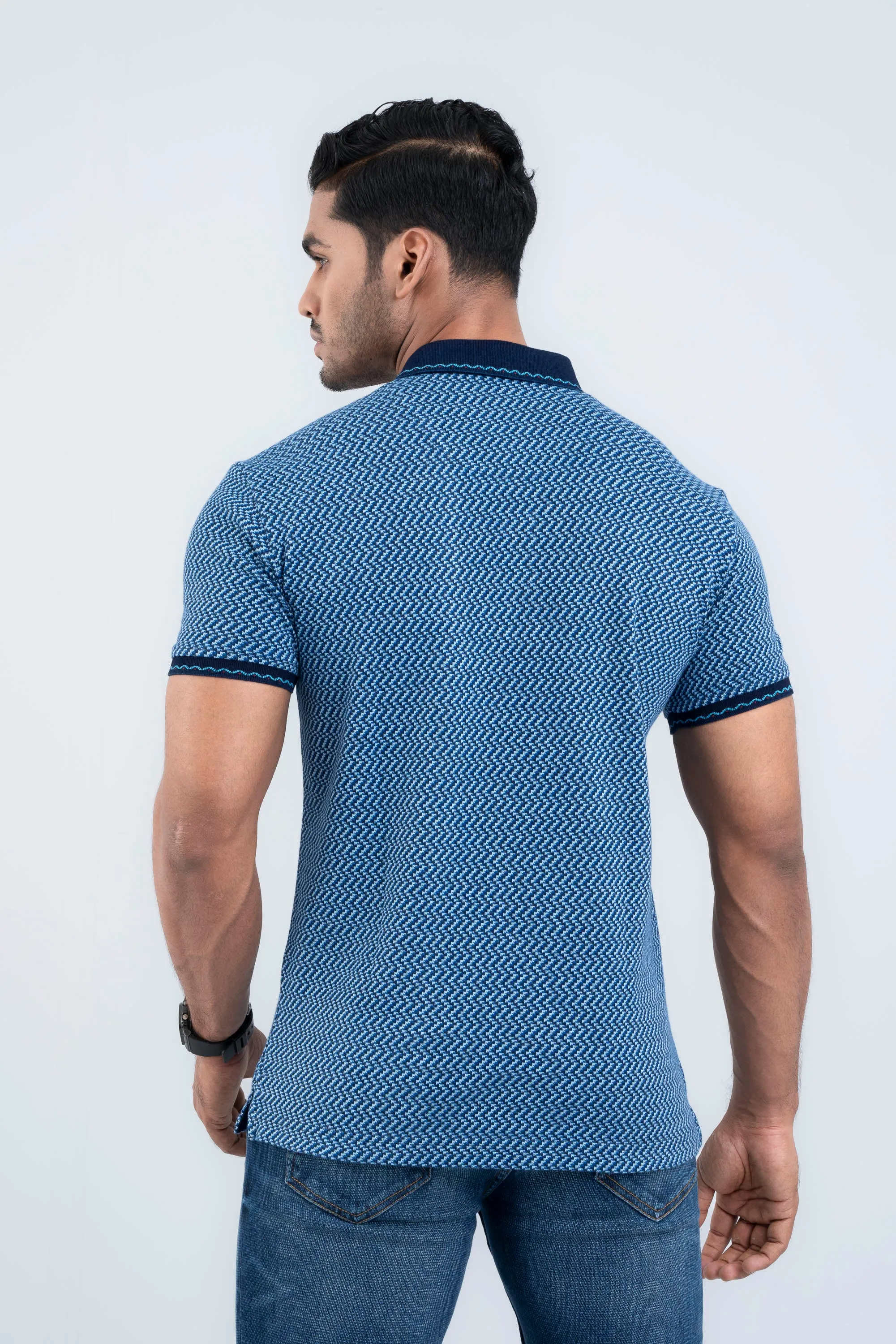 Regular Fit Jacquard Polo Shirt