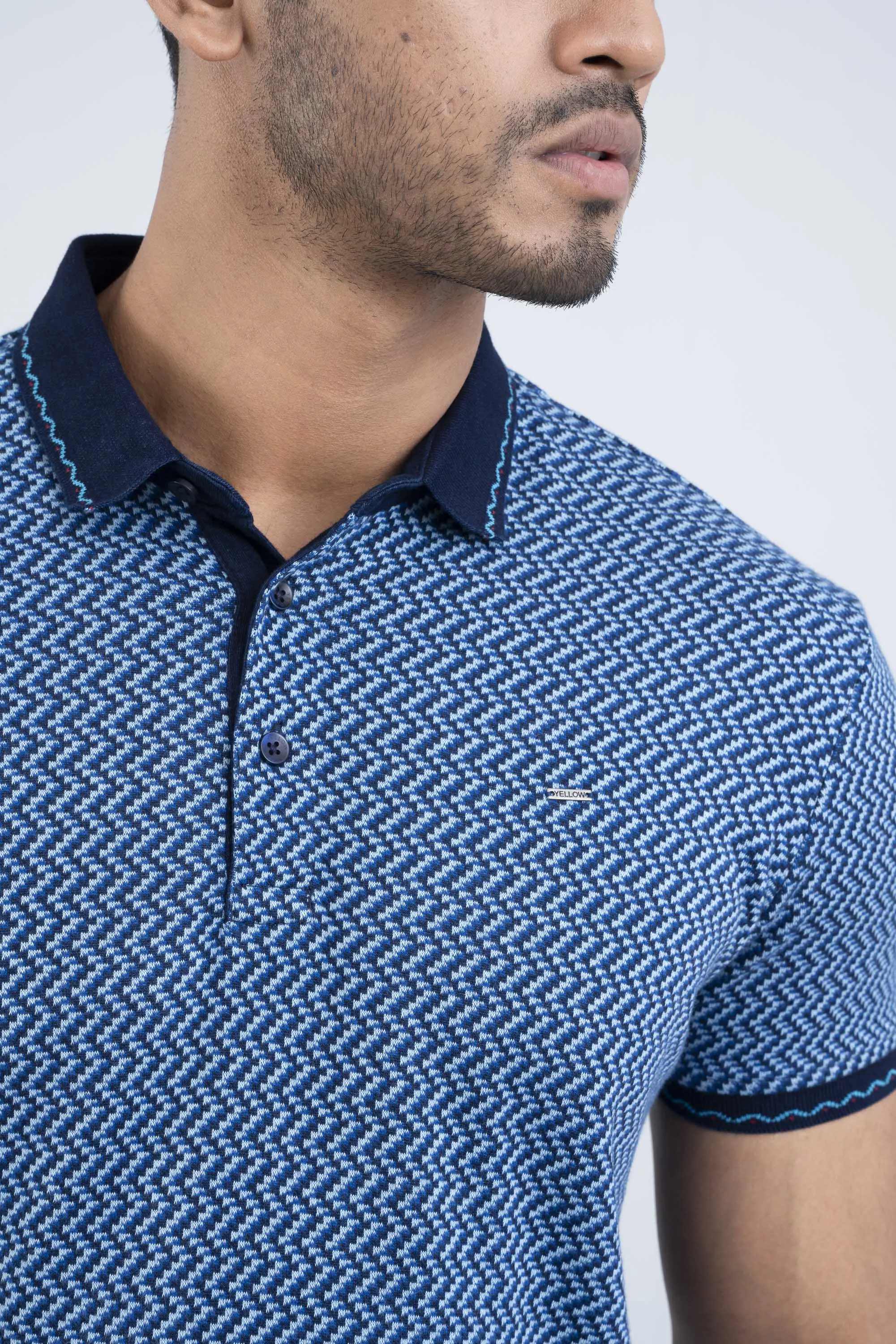 Regular Fit Jacquard Polo Shirt