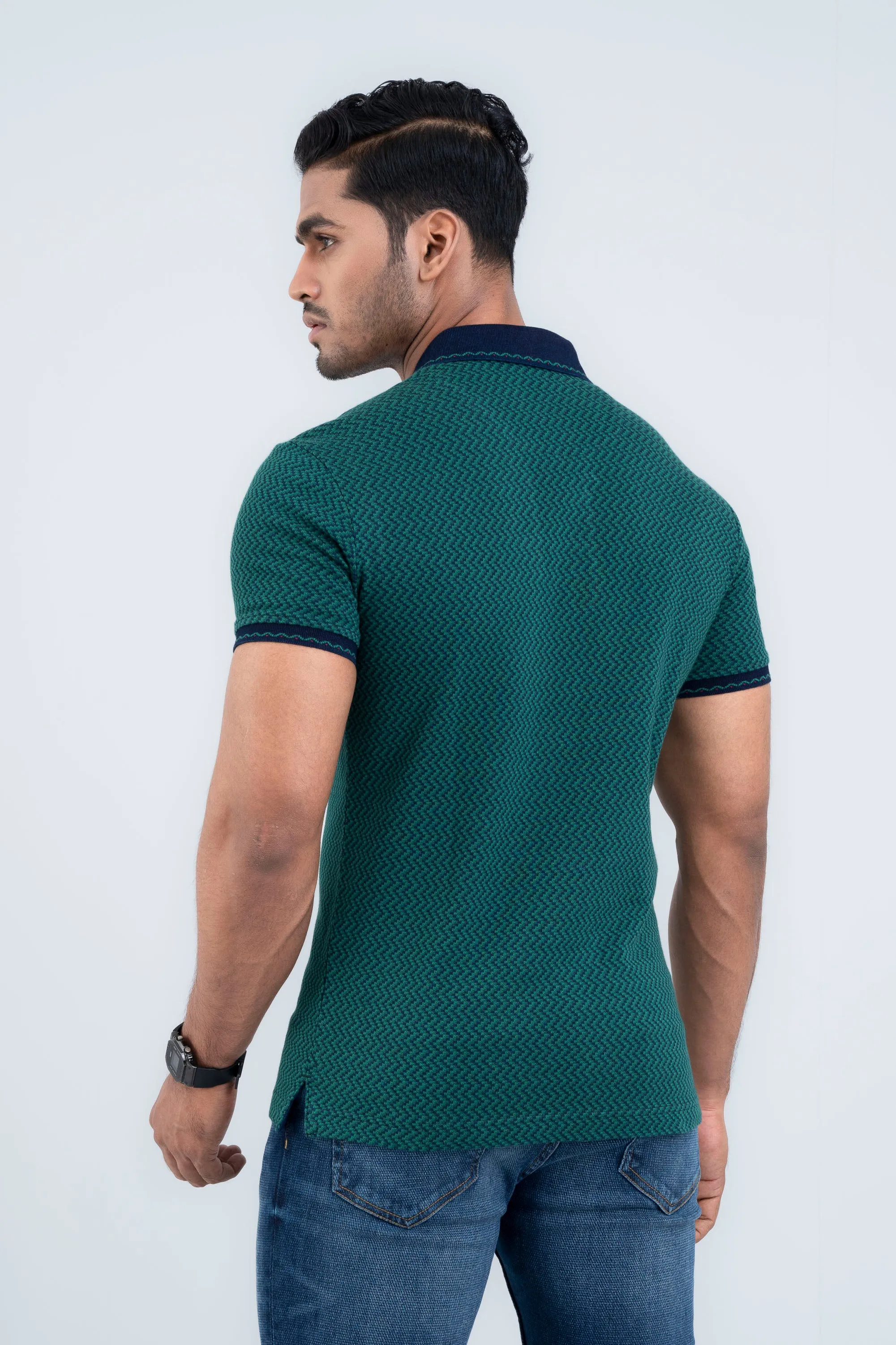 Regular Fit Jacquard Polo Shirt