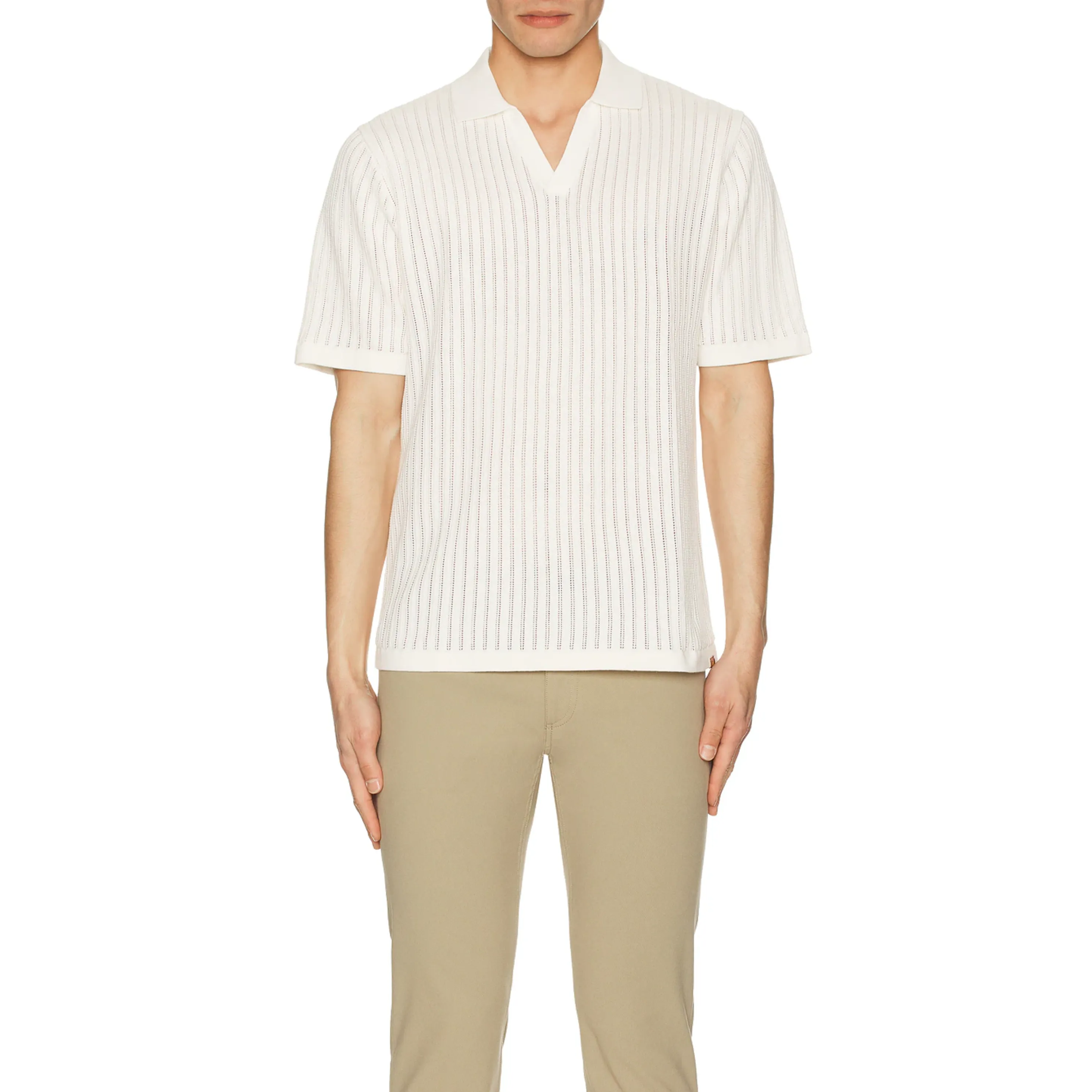Relaxed Knit SS Polo (Natural)