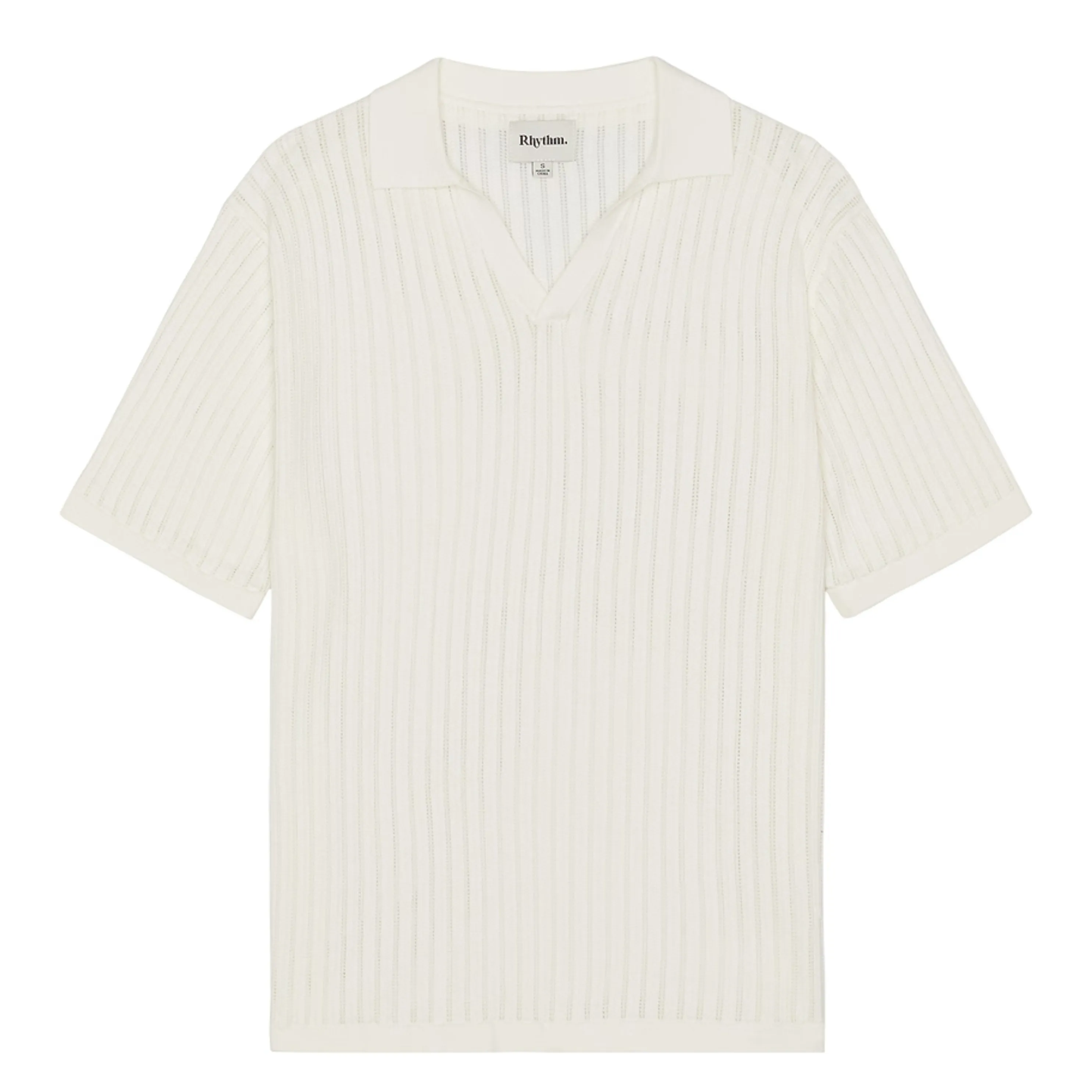 Relaxed Knit SS Polo (Natural)