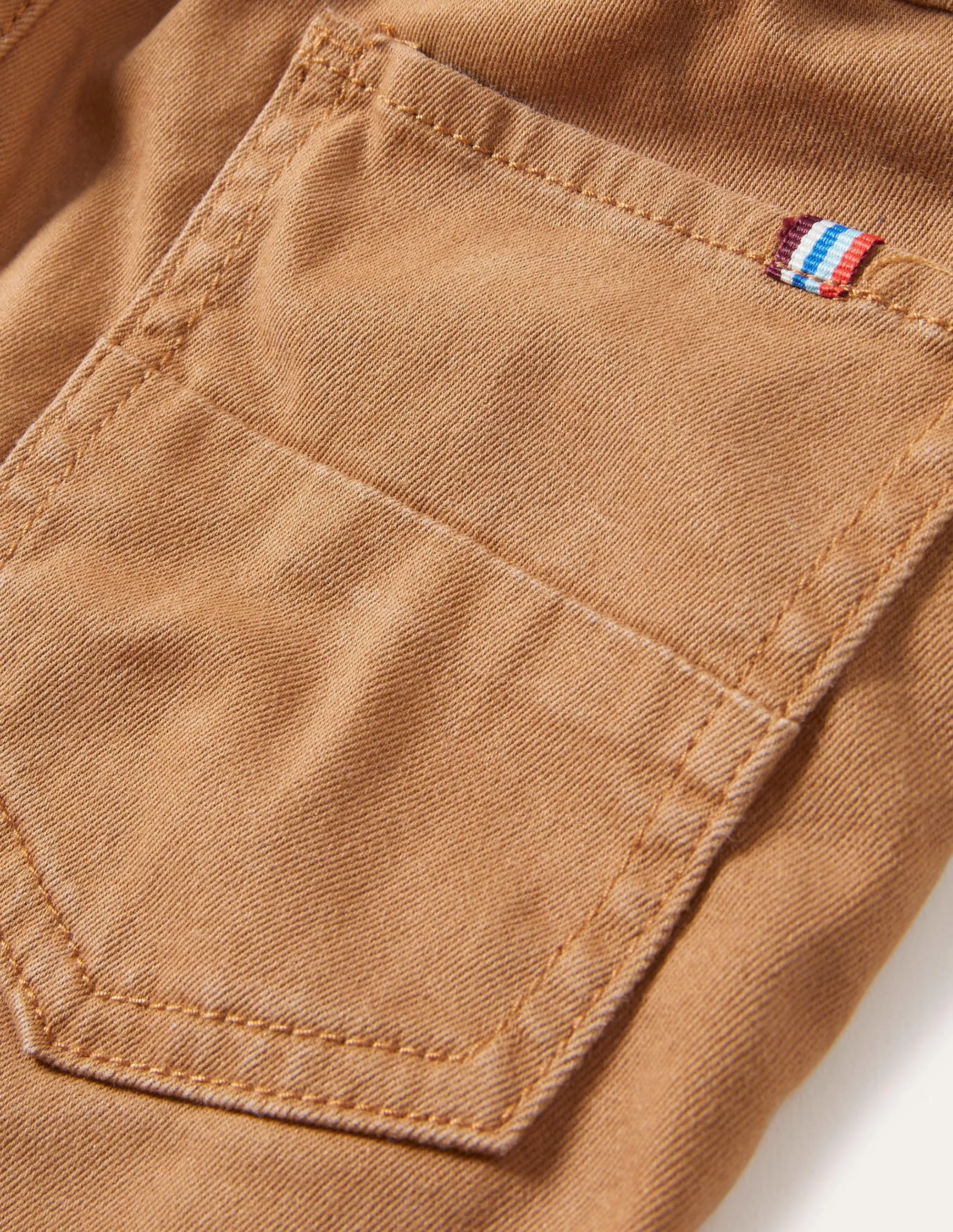 Relaxed Slim Pull-on Trousers-Butterscotch Brown