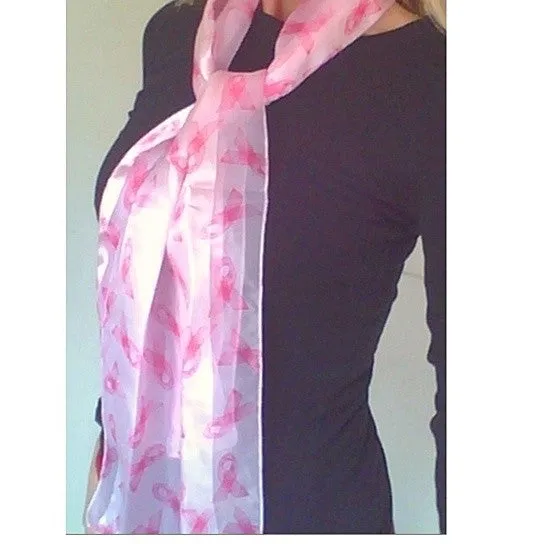 Ribbon of Hope Breast Cancer Awareness Scarf