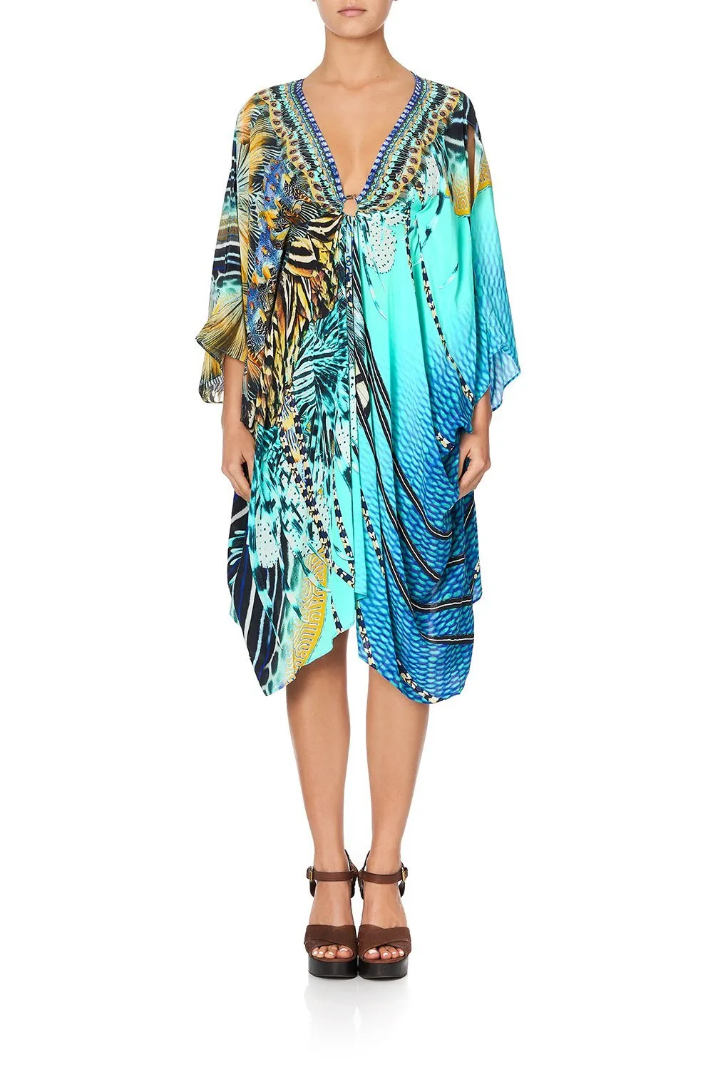 SHORT KAFTAN WITH HARDWARE MARINE QUEEN