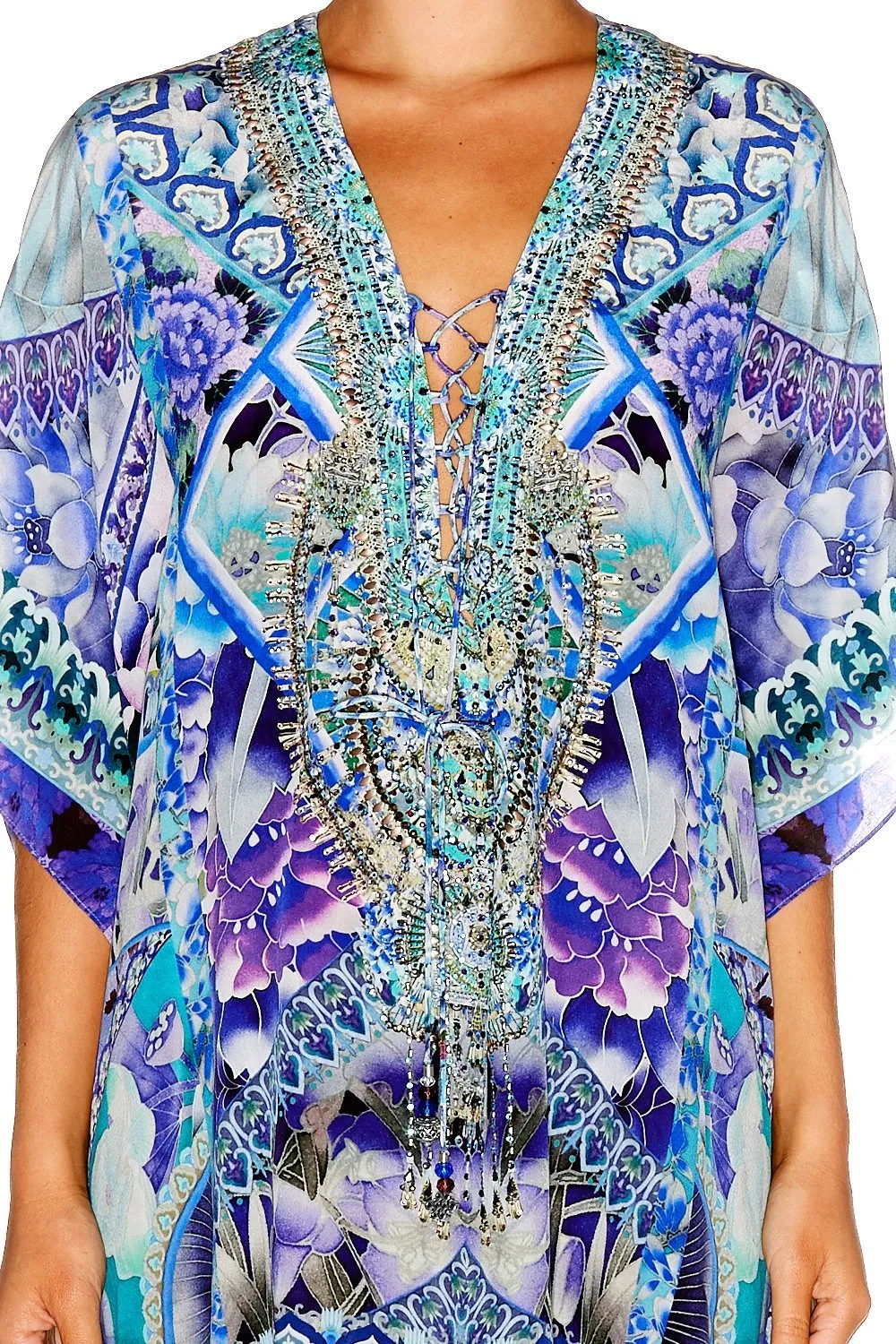 SHORT LACE UP KAFTAN THE BLUE MARKET