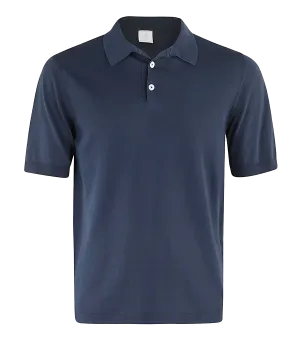 Short Sleeve Polo in Blue