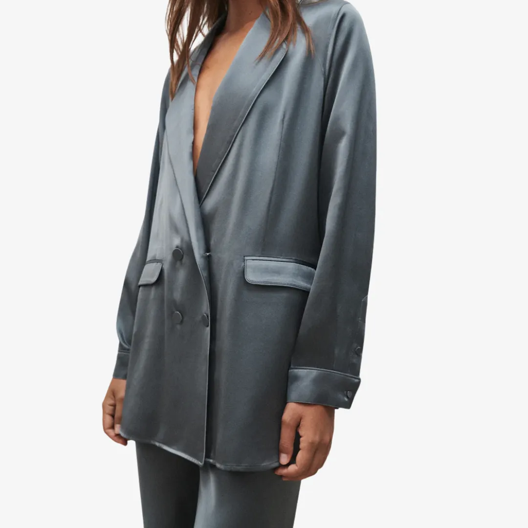 SILK LAUNDRY RELAXED BLAZER