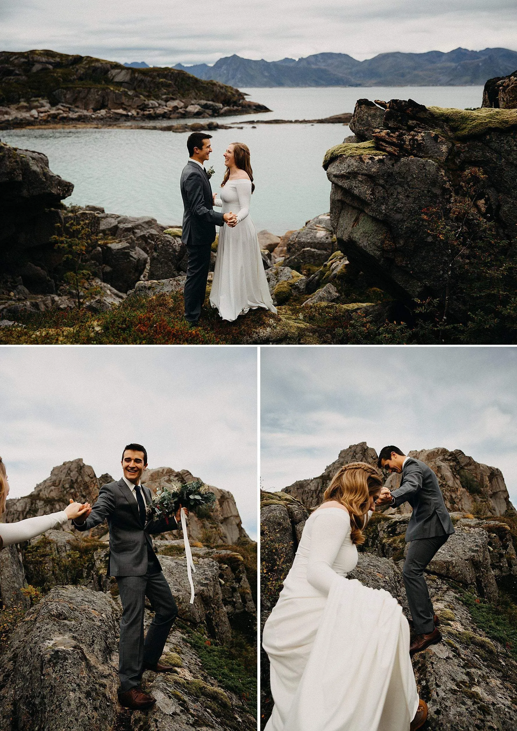 Simply Bohemian Wedding Dress ~ Long sleeved version