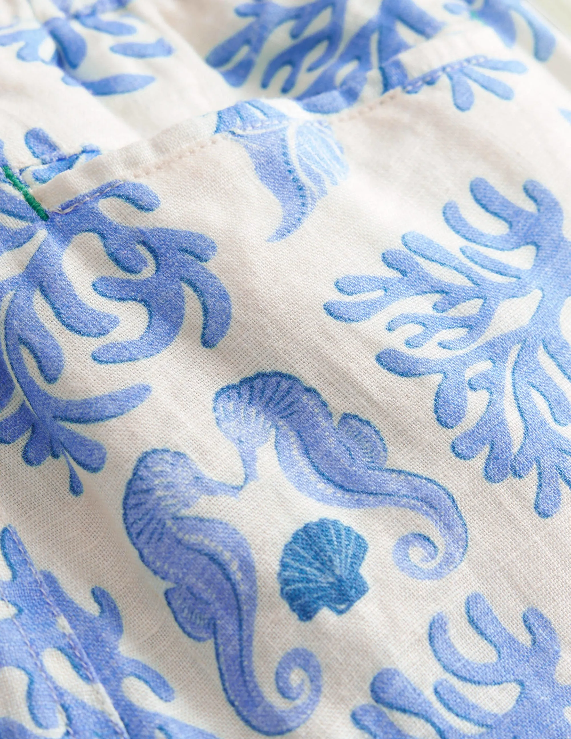Smart Roll-Up Shorts-Provence Lagoon