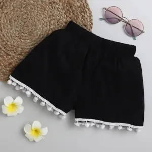Solid with Lace Short