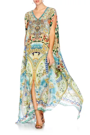 SPLIT FRONT AND SLEEVE KAFTAN SIGN OF PEACE