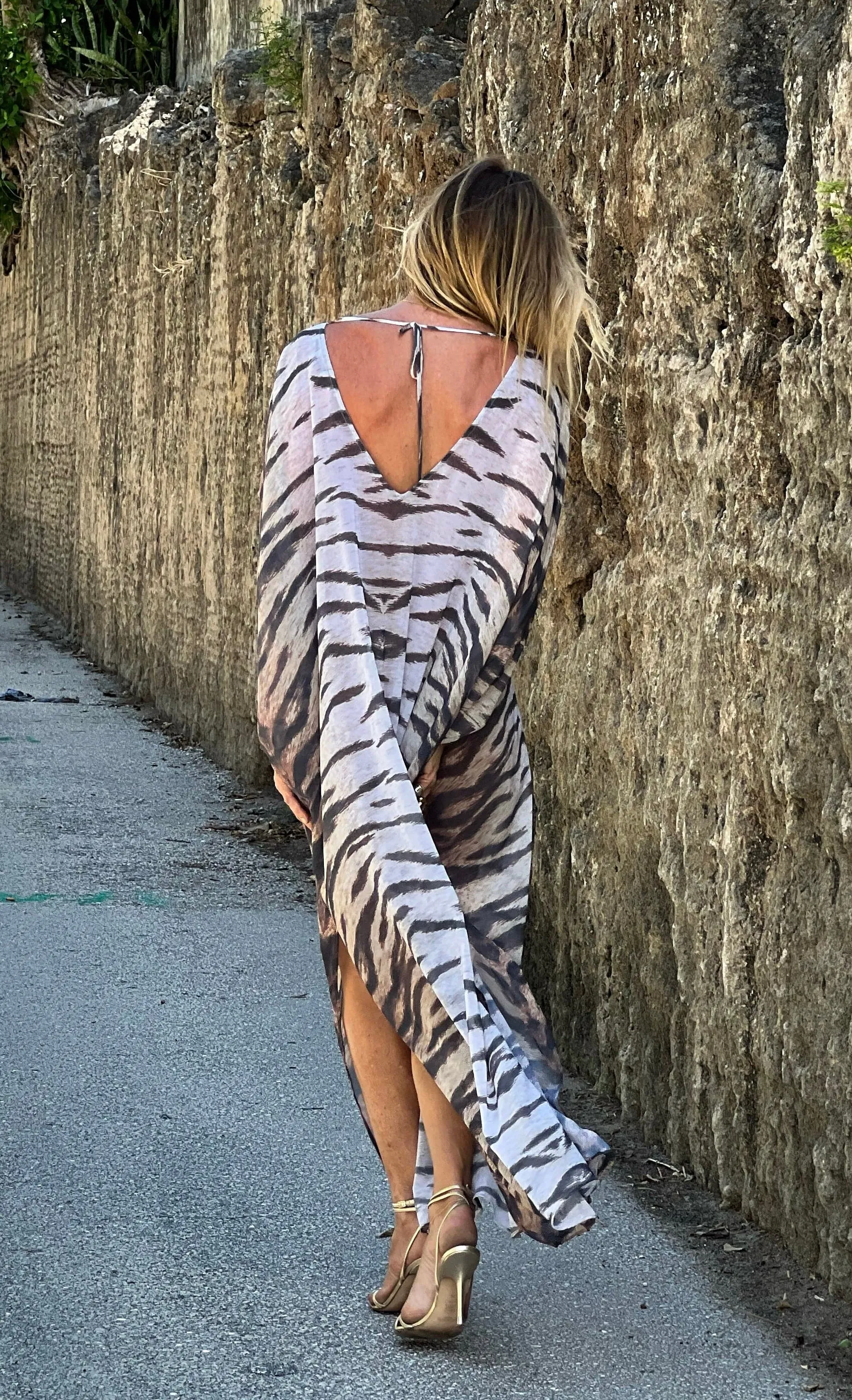 Stella Kaftan Faded Tiger