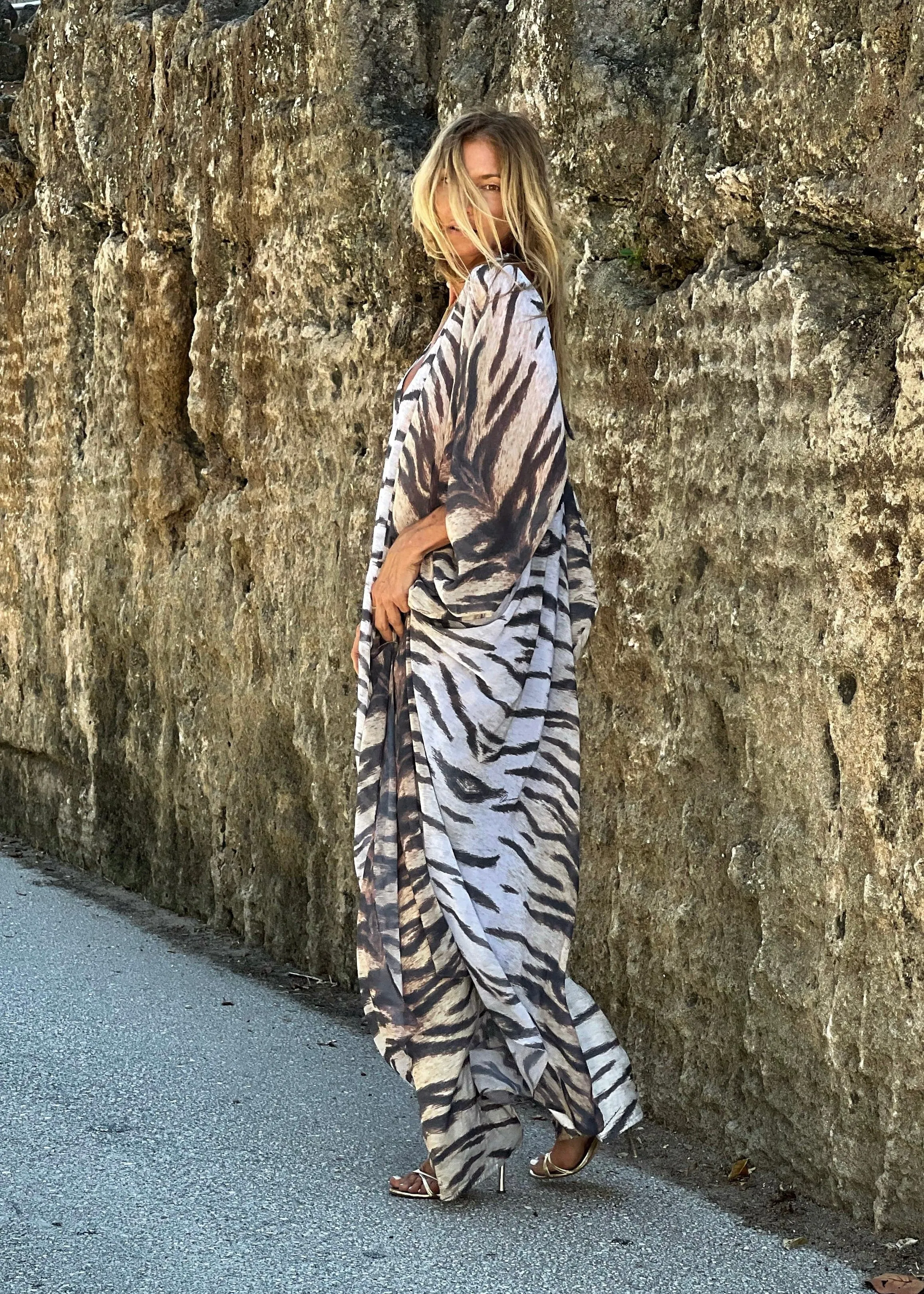 Stella Kaftan Faded Tiger