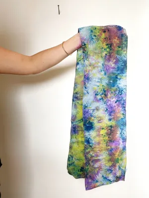Stonewash crepe de chine silk scarf