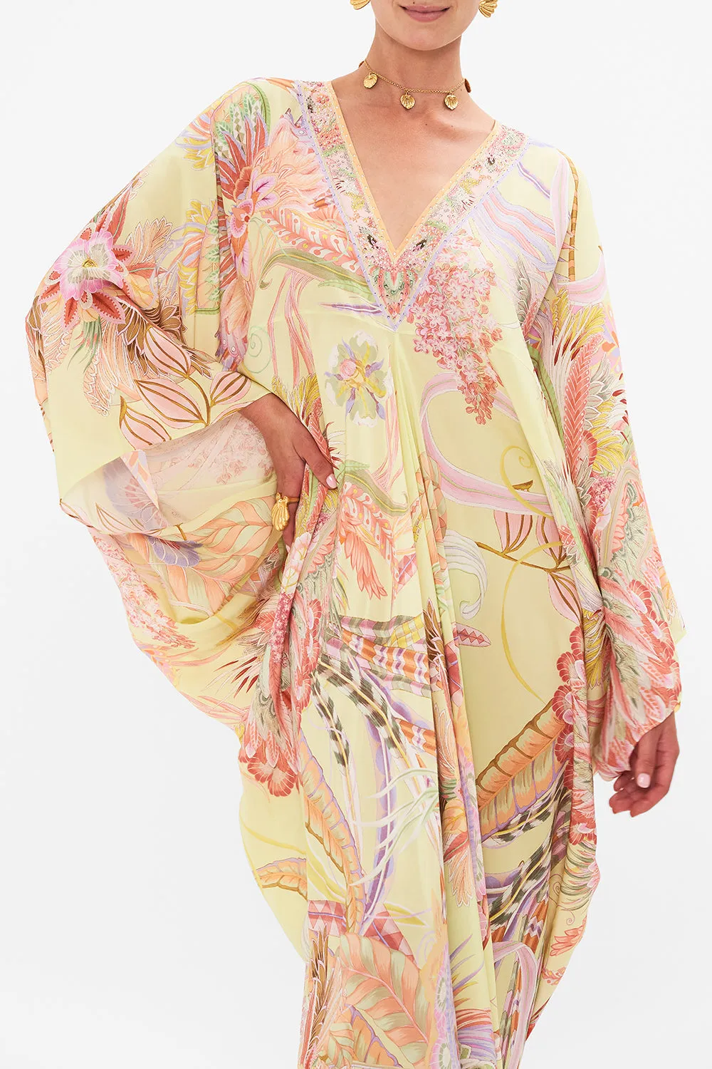 T SHAPE LONG KAFTAN COSMIC TUSCAN