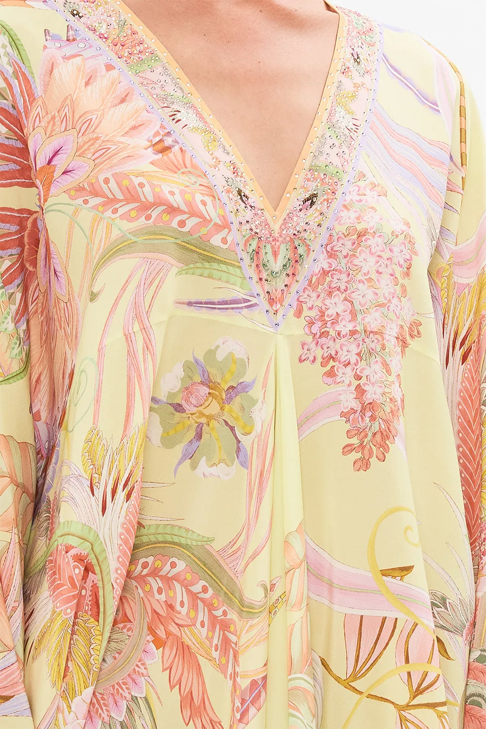 T SHAPE LONG KAFTAN COSMIC TUSCAN