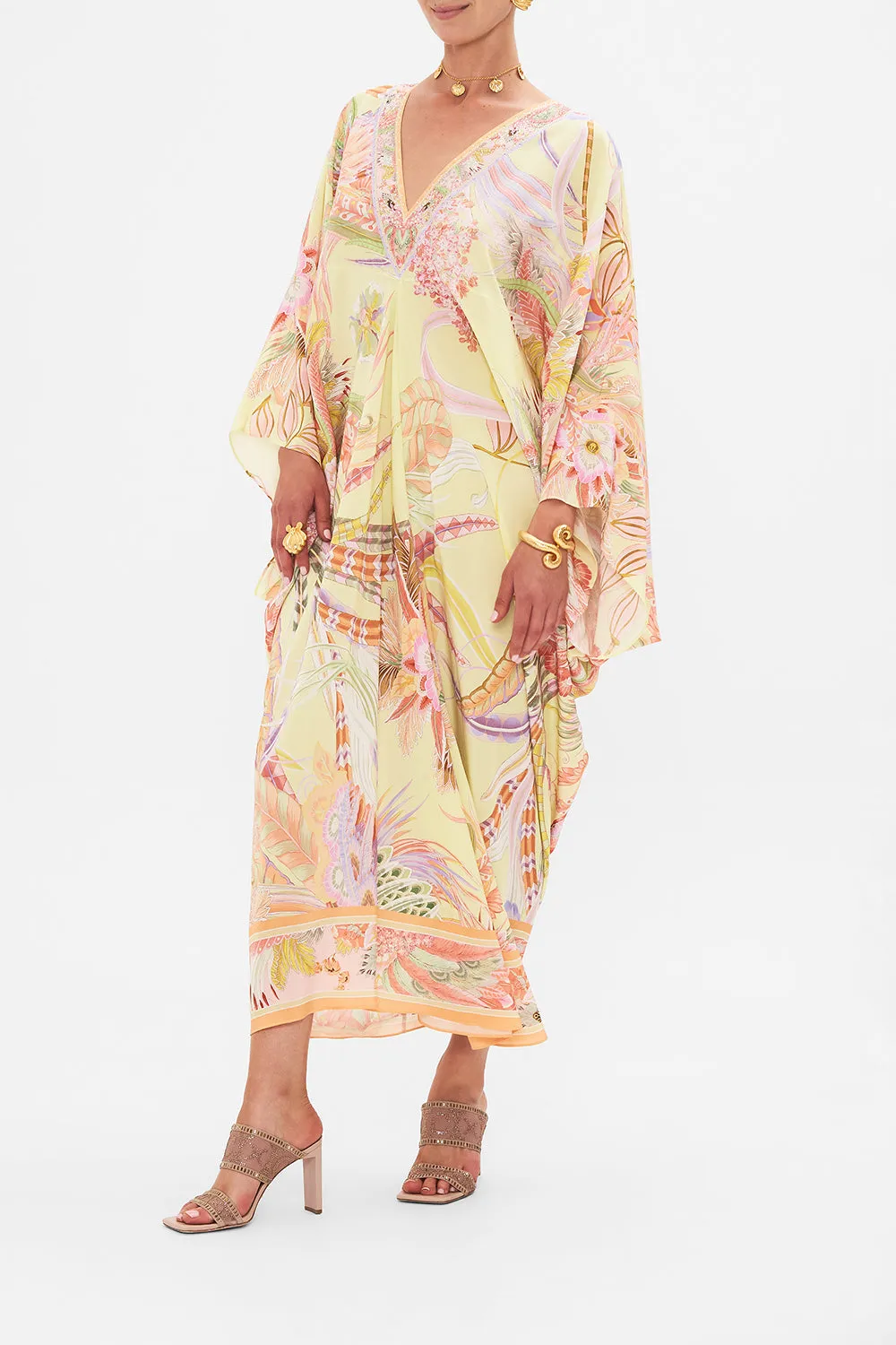 T SHAPE LONG KAFTAN COSMIC TUSCAN