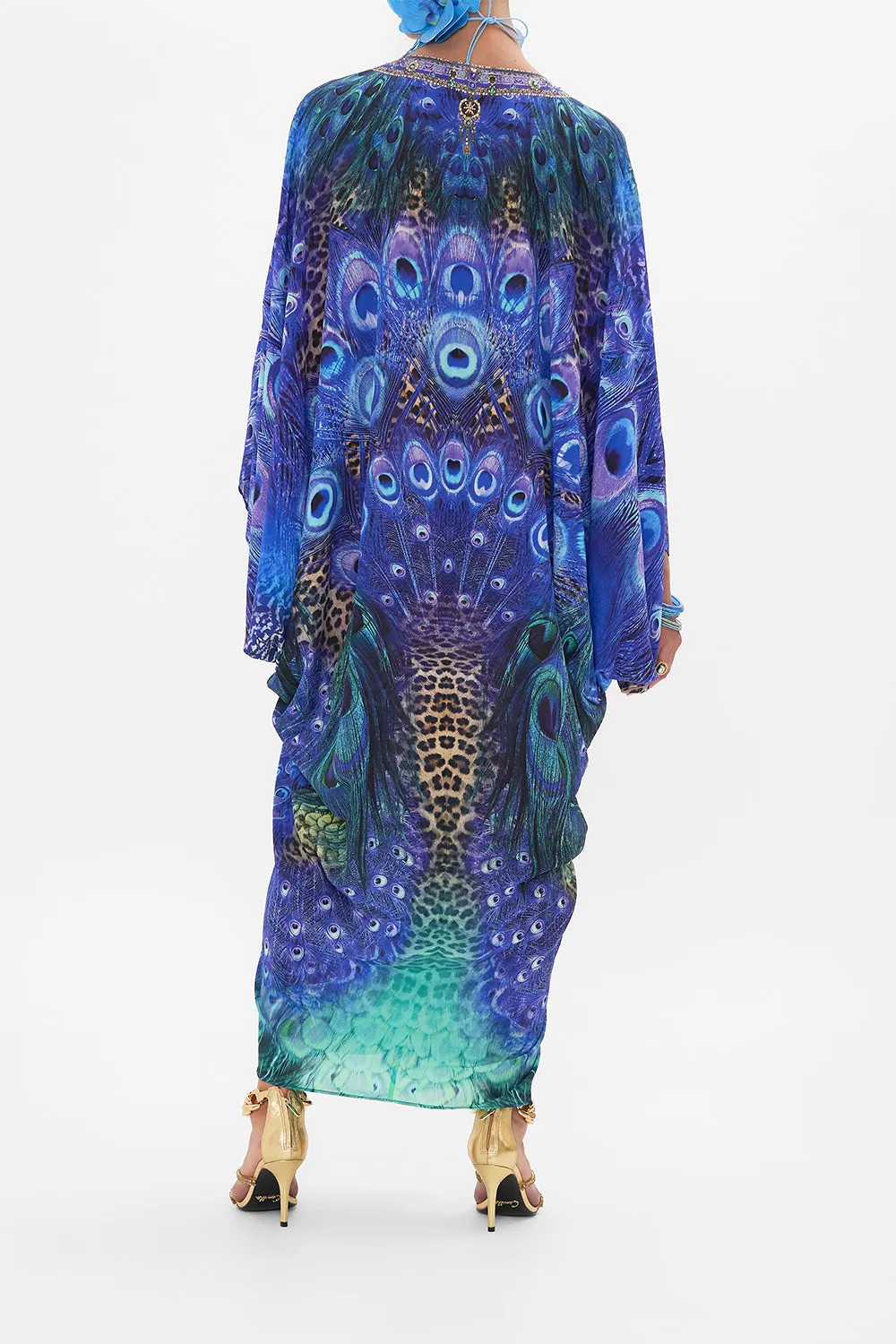 T SHAPE LONG KAFTAN PEACOCK ROCK