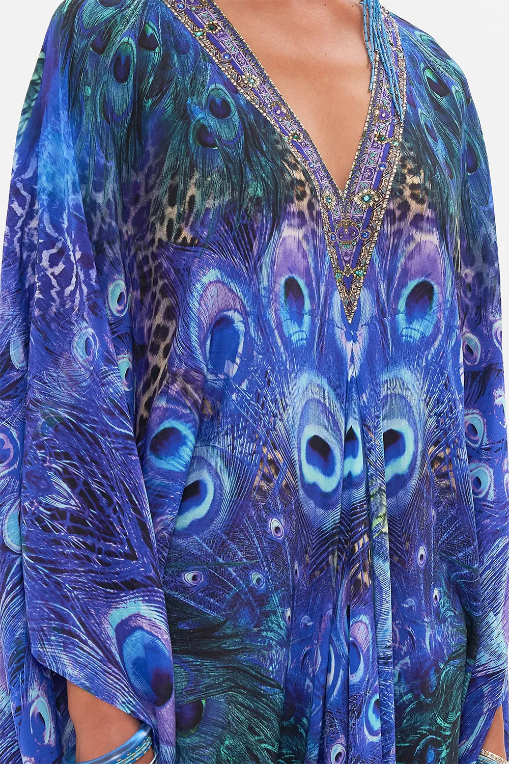 T SHAPE LONG KAFTAN PEACOCK ROCK