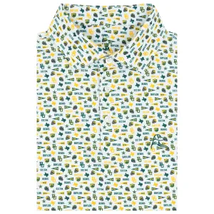 The Baylor Gameday | Collegiate Polo | The Baylor Gameday - White/Evergreen