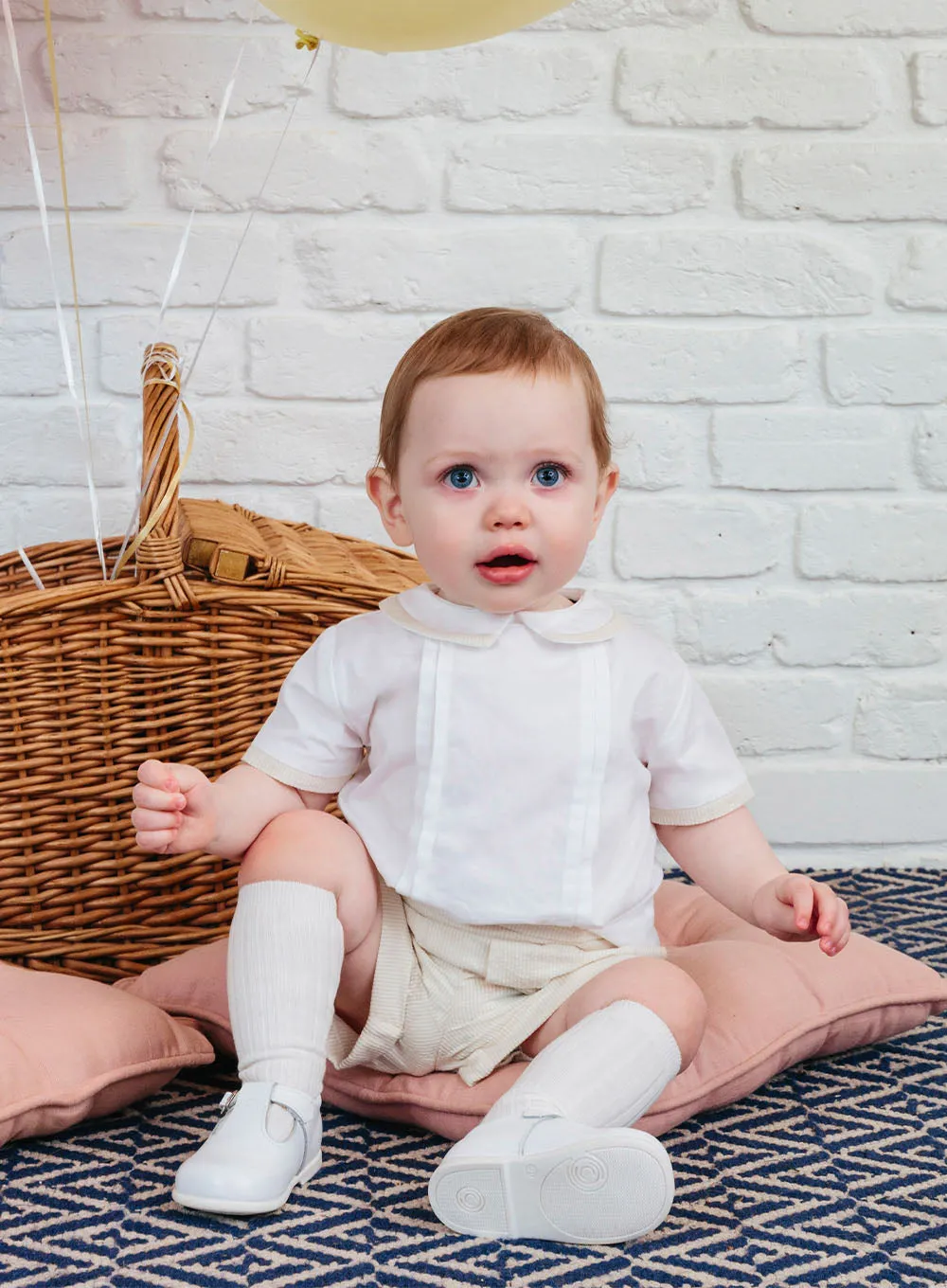 The Rupert Set in Oatmeal/White