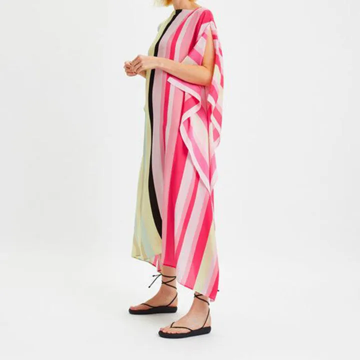Timeless Glamour Geometric Stripes Kaftan KAF0040