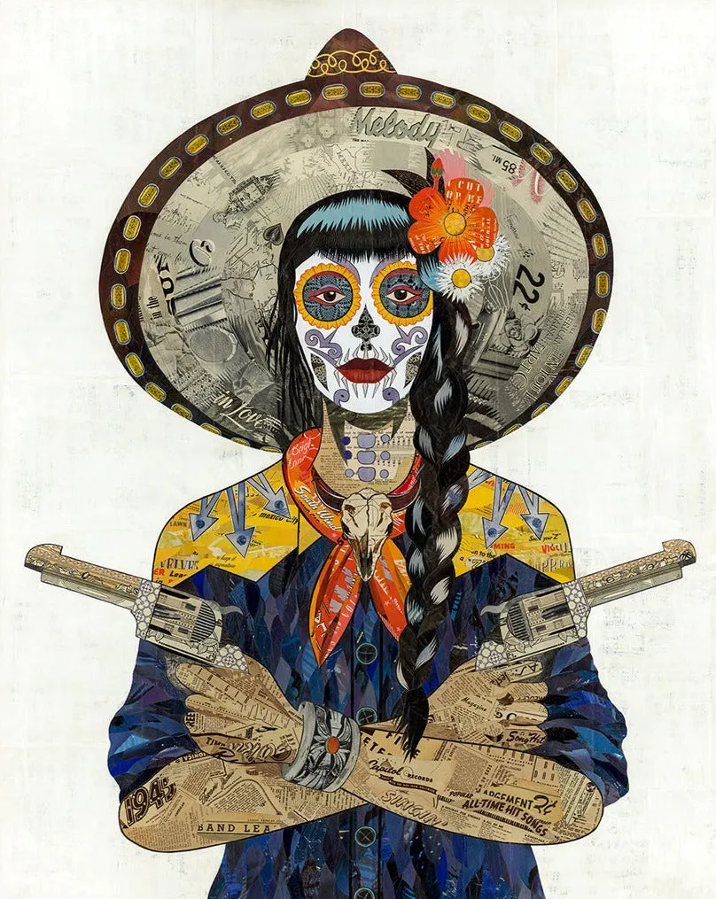 VAQUERA SUDOESTE (INDIGO)  limited edition paper print