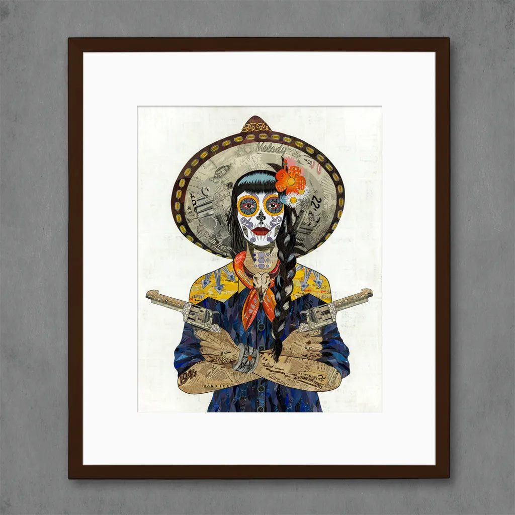 VAQUERA SUDOESTE (INDIGO)  limited edition paper print