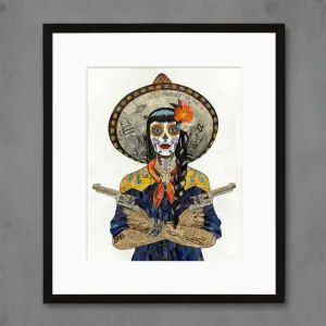 VAQUERA SUDOESTE (INDIGO)  limited edition paper print