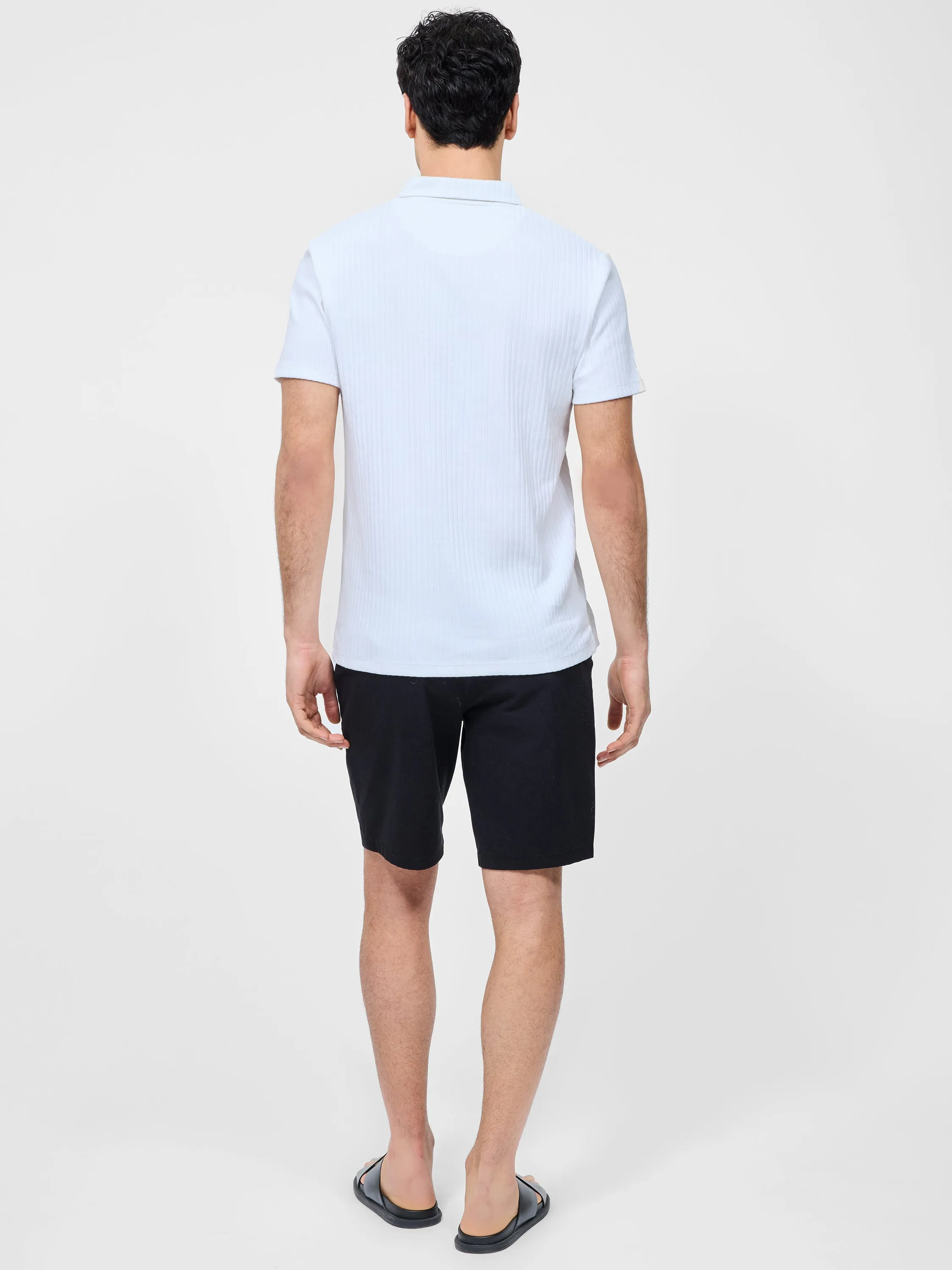 Variated Rib Short Sleeve Polo