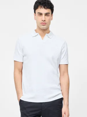 Variated Rib Short Sleeve Polo