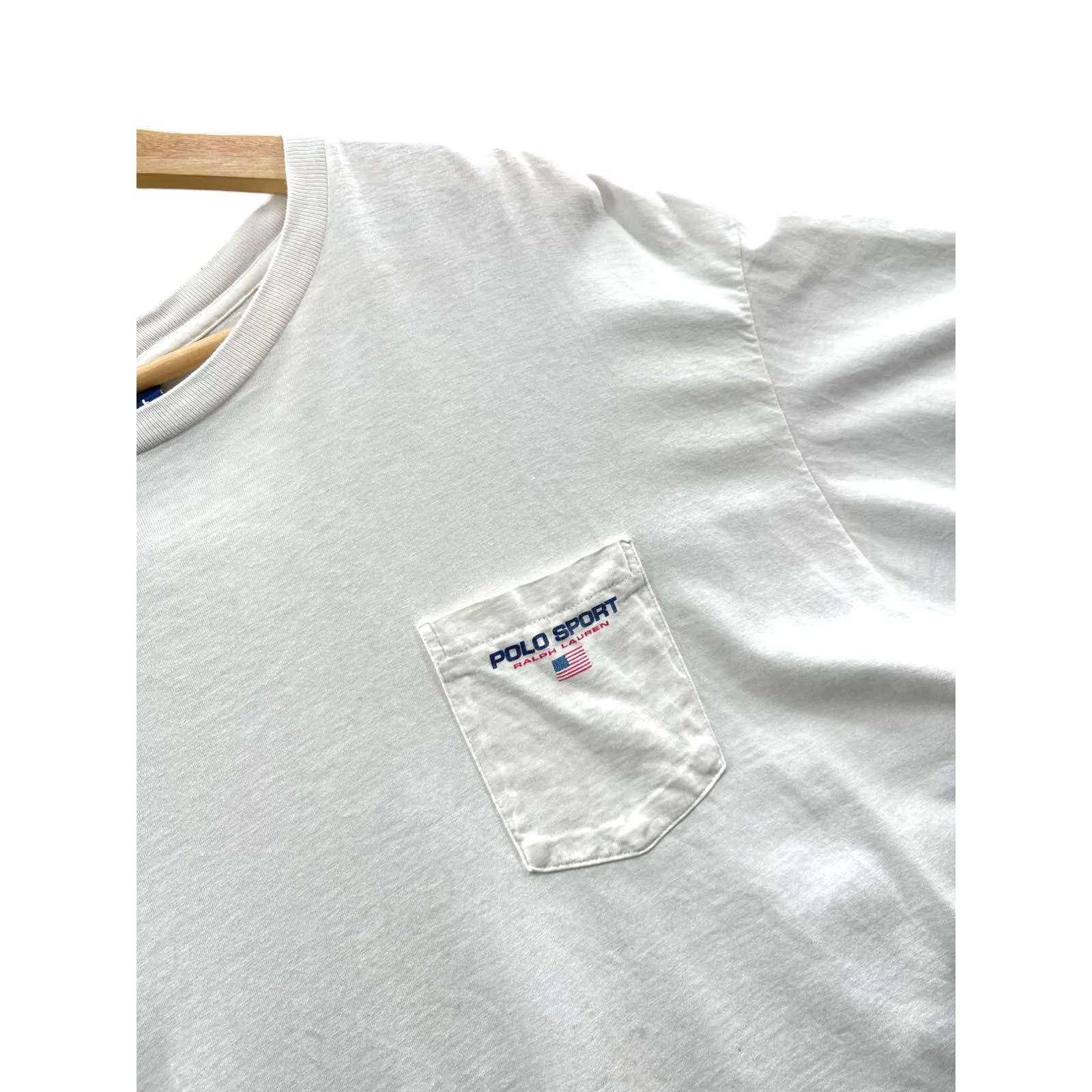 Vintage 1990's Polo Ralph Lauren Sport Essential Pocket T-Shirt