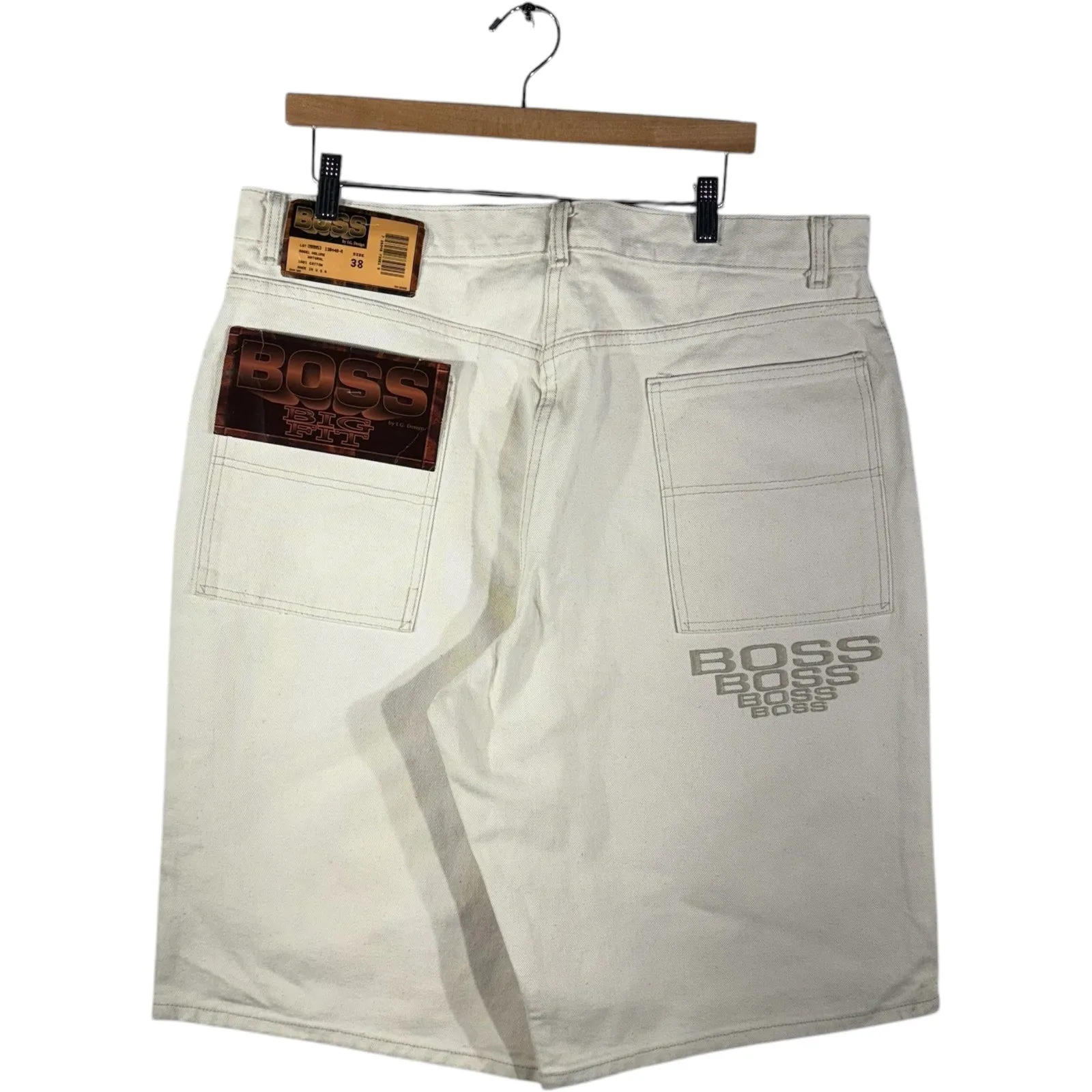 Vintage Boss "Big Fit" Chino Shorts 38x13 NWT